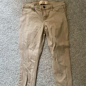 HOLLISTER SKINNY KHAKI JEANS size 5S